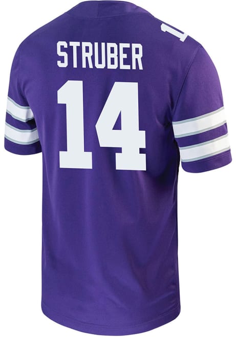 Tyson Struber Nike Mens Purple K-State Wildcats Game Name And Number Football Jersey