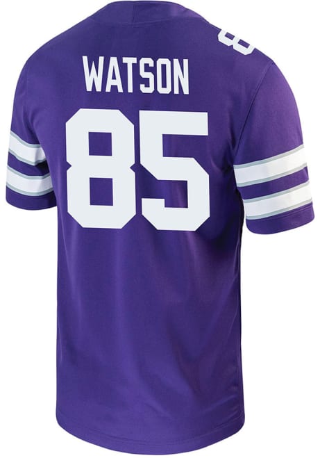 Wesley Watson Nike Mens Purple K-State Wildcats Game Name And Number Football Jersey