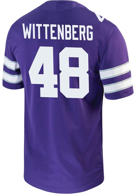 Zach Wittenberg Nike Mens Purple K-State Wildcats Game Name And Number Football Jersey