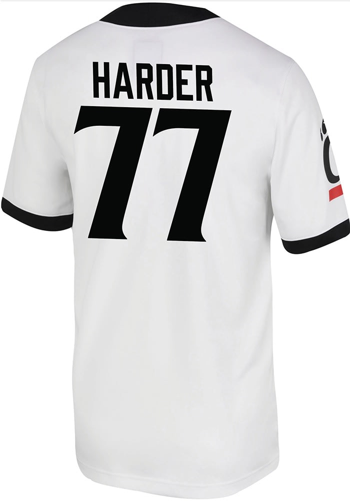 Jonathan Harder Nike Mens White Cincinnati Bearcats Game Name And Number Football Jersey