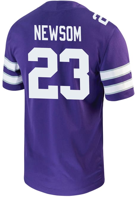 Asa Newsom Nike Mens Purple K-State Wildcats Game Name And Number Football Jersey