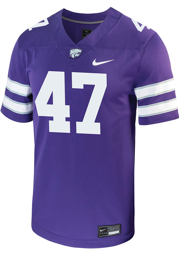 Cody Stufflebean Mens PURPLE K-State Wildcats NIL Game Football