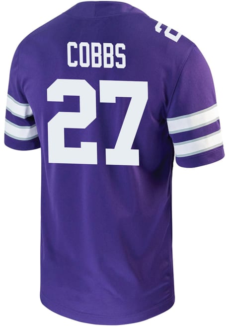 Daniel Cobbs Nike Mens Purple K-State Wildcats Game Name And Number Football Jersey