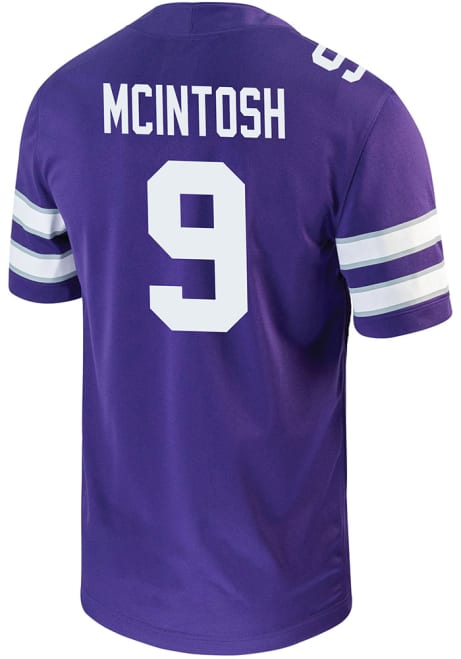 Donovan McIntosh Nike Mens Purple K-State Wildcats Game Name And Number Football Jersey