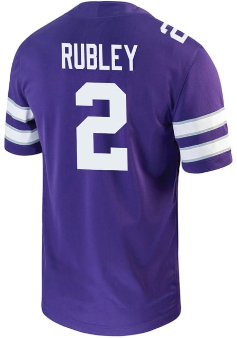 Jake Rubley Nike Mens Purple K-State Wildcats Game Name And Number Football Jersey