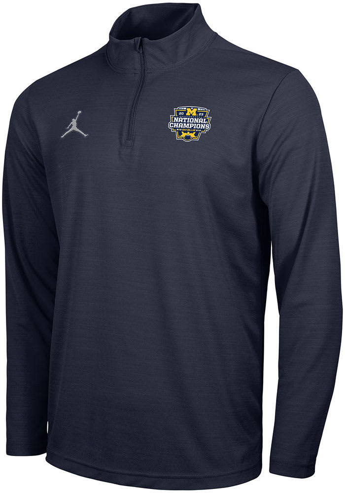 NWT men's medium nike air Jordan 1/2 zip Michigan wolverines deals performance top