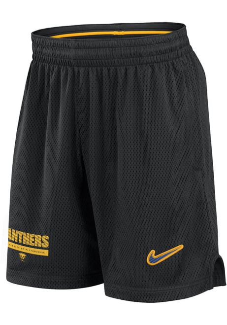 Mens Pitt Panthers Black Nike DriFIT Mesh Shorts