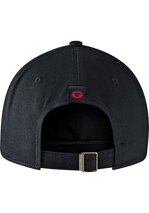 Nike Georgia Bulldogs BLACK H86 Pinnacle Adjustable Hat 19867359