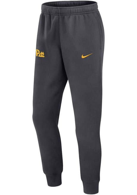 Mens Pitt Panthers Grey Nike Sideline Club Fleece Gameday Sweatpants