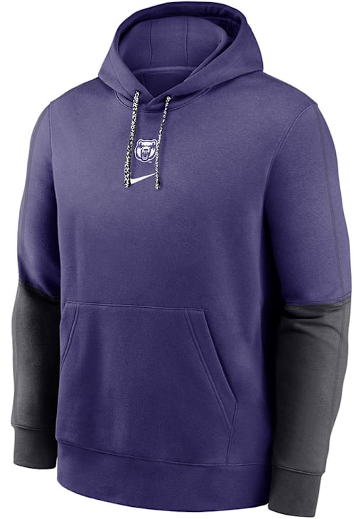 Nike Central Arkansas Bears Mens PURPLE Sideline Club Fleece