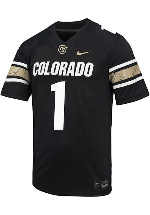 Nike Colorado Buffaloes BLACK Game Replica Alternate Jersey 19867848