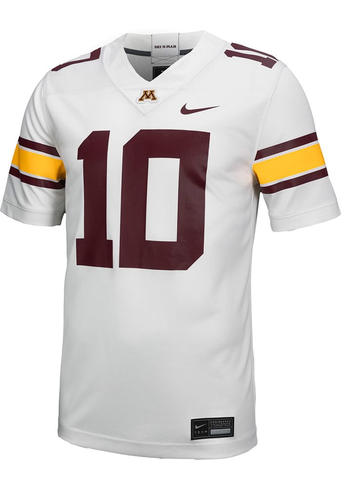 Nike Mens White Minnesota Golden Gophers Game Replica Jersey