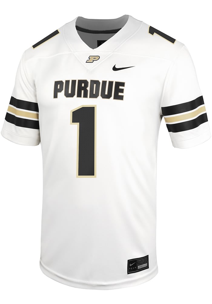 Nike Men s Purdue Boilermakers White Replica Football Jersey Small