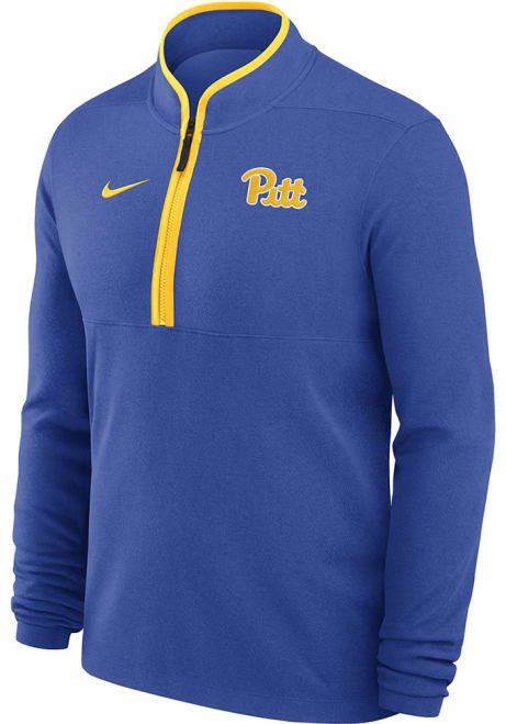 Mens Pitt Panthers Blue Nike Victory Qtr Zip Pullover