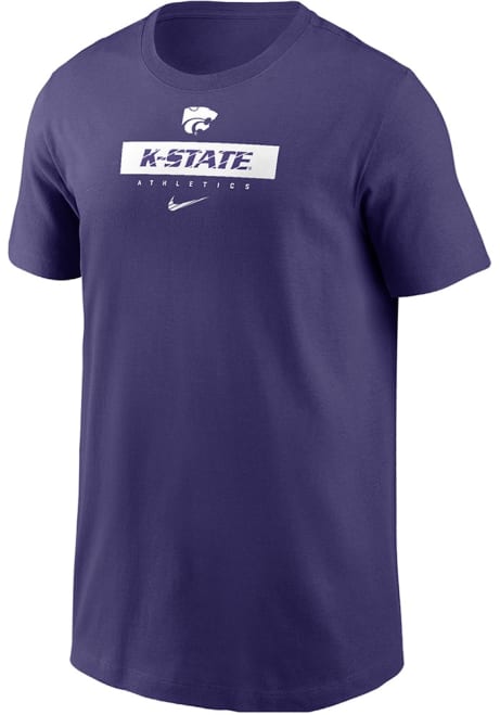 Youth K-State Wildcats Purple Nike Team Issue 24 Design Short Sleeve T-Shirt