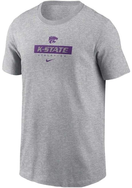 Toddler K-State Wildcats Grey Nike Team Issue 24 Short Sleeve T-Shirt