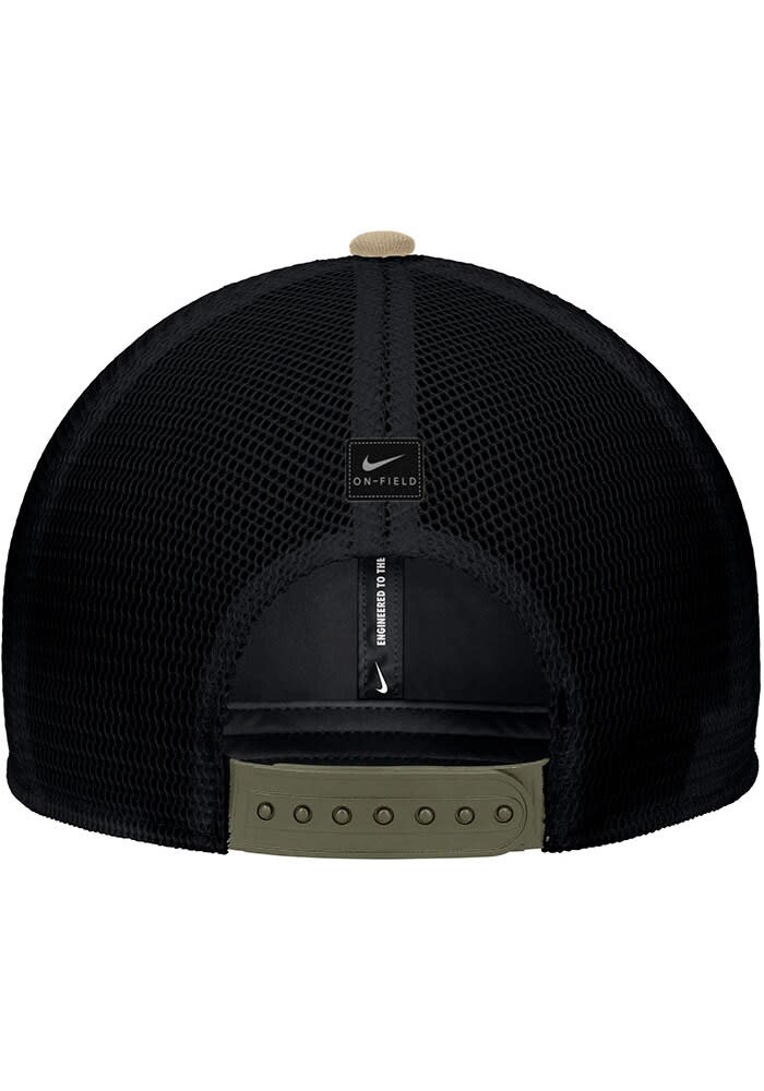 U　BK Nike GREEN Purdue Boilermakers Mesh Back Rise Adjustable Hat