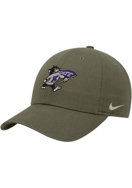 Nike Green K-State Wildcats Cotton Club Adjustable Hat