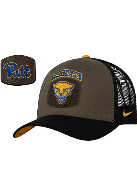 Nike Green Pitt Panthers Mesh Back Rise Adjustable Hat