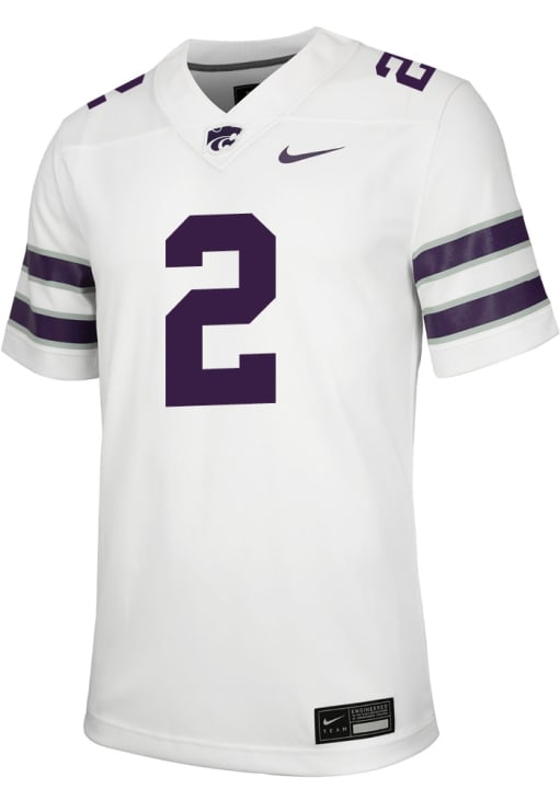 Avery Johnson Mens White K-State Wildcats Player Game Name And 