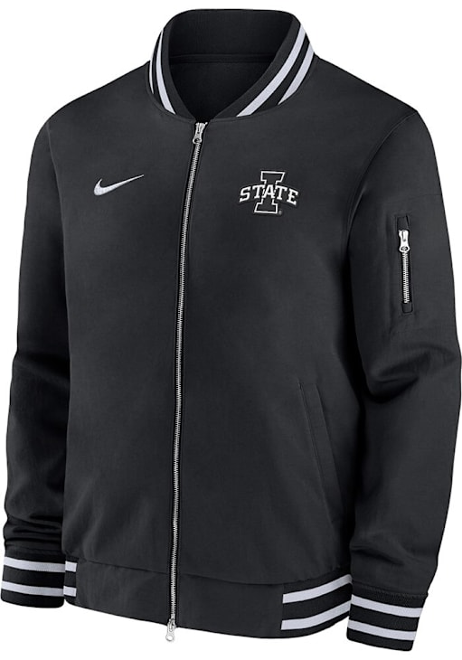 Nike Iowa State Cyclones Mens BLACK Sideline Gameday Heavyweight