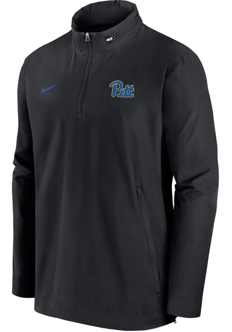 Mens Pitt Panthers Black Nike Sideline Coach Gameday Light Weight Jacket