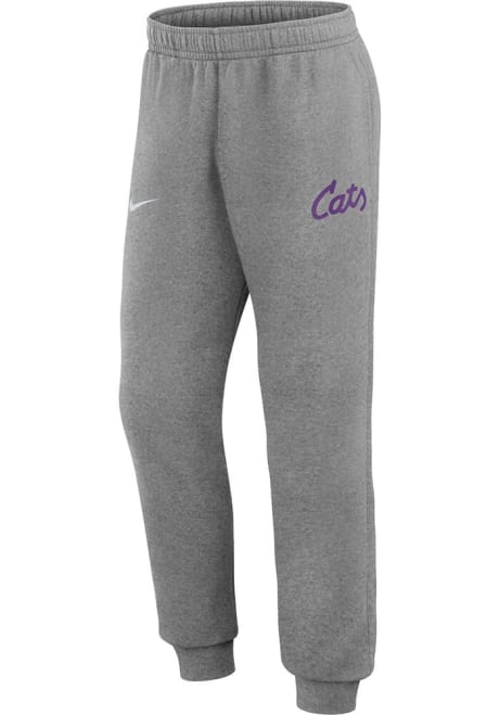 Mens K-State Wildcats Grey Nike Club Fleece Sweatpants