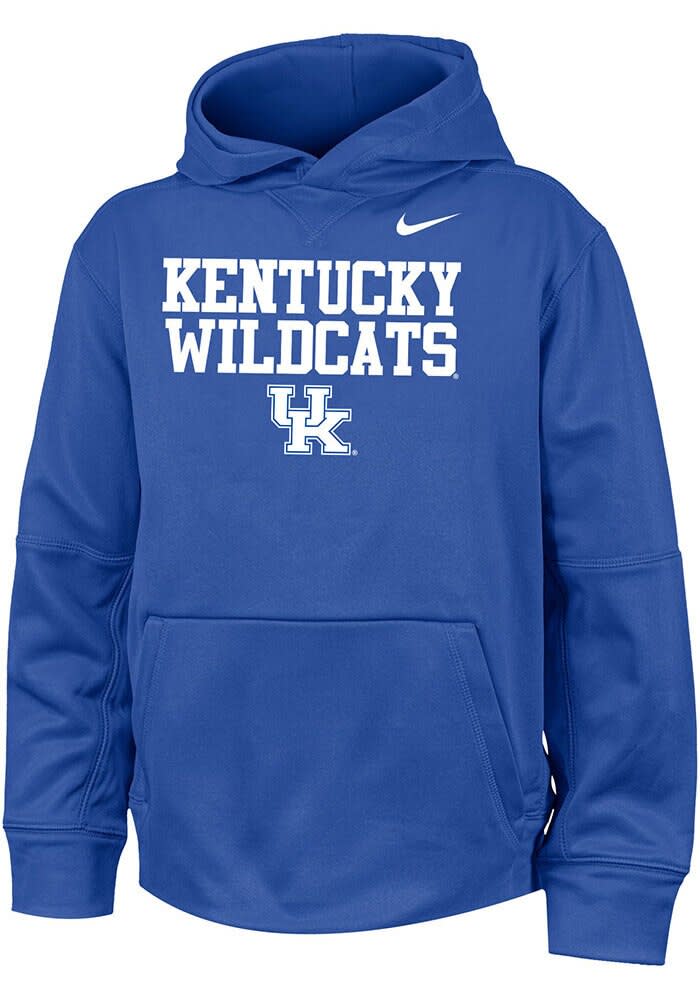Kentucky Wildcats Nike Youth ROYAL Name Drop Long Sleeve Hoodie