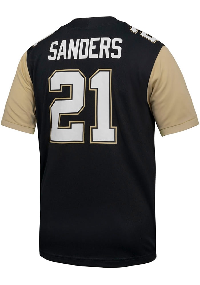 Deion Sanders Mens BLACK Colorado Buffaloes Replica Prime Football