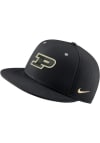 Main image for Nike Purdue Boilermakers Mens Black Aero True Baseball Cap Fitted Hat