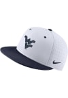 Main image for Nike West Virginia Mountaineers Mens White Aero True Baseball Cap Fitted Hat