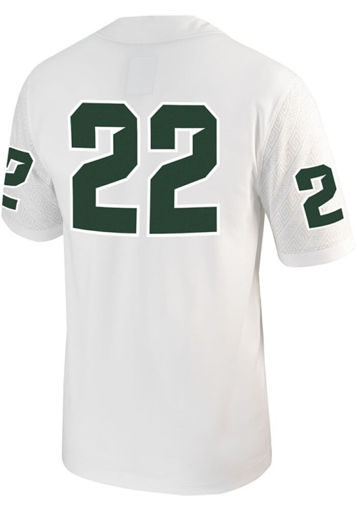 Nike Michigan State Spartans White Game Football Football Jersey