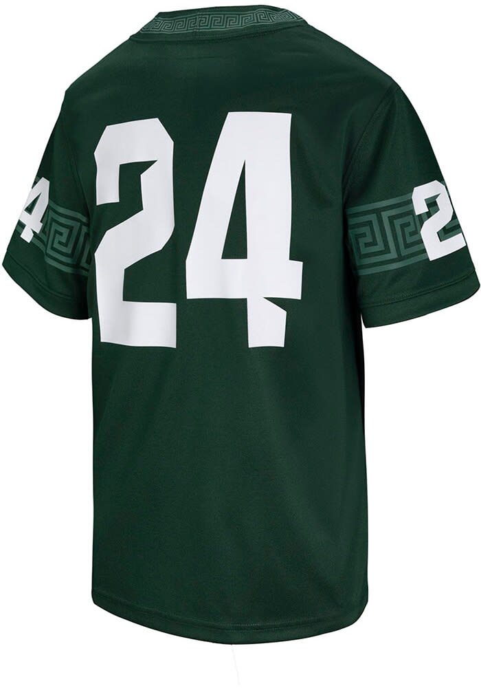 Michigan State Spartans Nike Youth Replica No 24 GREEN Football