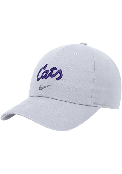 Nike White K-State Wildcats Club Cap Unstructured Adjustable Hat