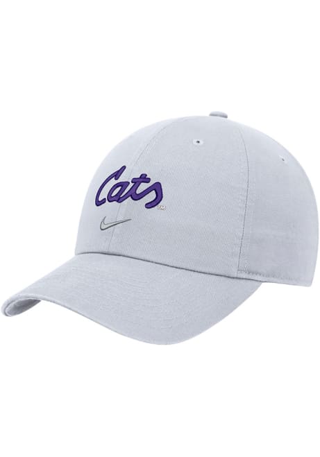 K-State Wildcats Nike Yth Club Cap Youth Adjustable Hat - White