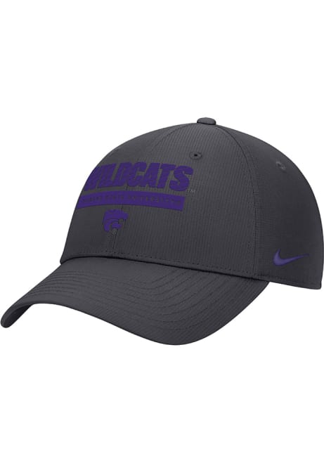 K-State Wildcats Nike Yth Club Cap Youth Adjustable Hat - Grey