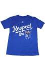 Kansas City Royals Youth Blue Respect the Crown T-Shirt