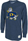 Main image for Mens Drexel Dragons Navy Blue Original Retro Brand Deconstructed Long Sleeve Fashion T Shirt