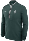 Main image for Mens Michigan State Spartans Green Nike Sparty Playing Basketball Qtr Zip Pullover