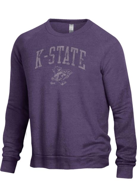 Mens K-State Wildcats Purple Alternative Apparel The Champ Fashion Sweatshirt