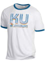 Kansas Jayhawks Alternative Apparel Keeper Ringer Fashion T Shirt - White