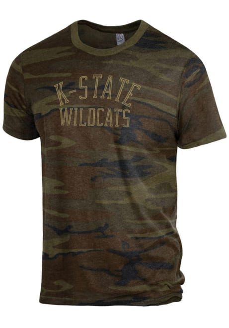 K-State Wildcats Green Alternative Apparel Eco Crew Short Sleeve Fashion T Shirt