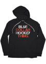 Philadelphia Flyers BreakingT Blue Collar Hockey Hooded Sweatshirt - Black
