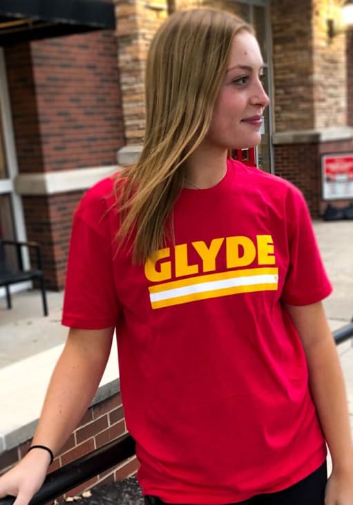 Clyde Edwards-Helaire Kansas City Red Glyde Short Sleeve Fashion Player T Shirt