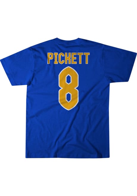 Kenny Pickett BreakingT Mens Blue Pitt Panthers Football Player T Shirt