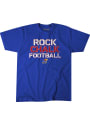 Kansas Jayhawks BreakingT RockChalk Football Fashion T Shirt - Blue