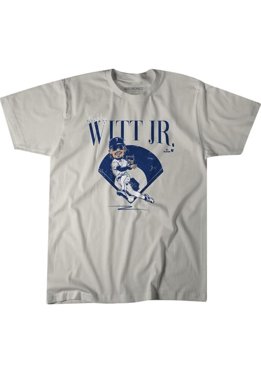 Bobby Witt Jr Kansas City Royals Ivory Diamond Caricature Short Sleeve Fashion Player T Shirt