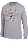 Main image for Mens Washington Huskies Grey Champion Est Alumni Jersey Tee