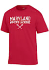 Main image for Maryland Terrapins Red Champion Womens Lacrosse Short Sleeve T Shirt