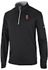 Main image for Mens USC Trojans Black Columbia Heat Seal Omni Wick Wickhams Hills Qtr Zip Pullover